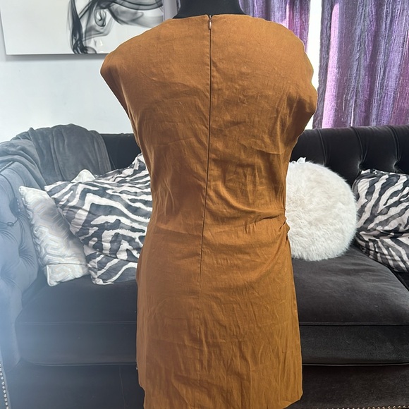 🍂🍁ZARA ELASTICIZED LINEN DRESS🍁🍂 - Picture 10 of 11